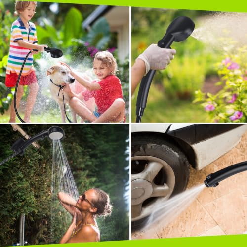 Portable Camping Shower with 6000mAh Battery - Grey
