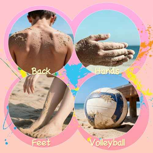 Sand Remover Bag for Beach, Sand Eraser Brush Wipe Mitt for Family Kids Women,Talc-Free & Reusable Beach Essentials Natural Ingredients, Vacation Must Haves Accessories for Summer Trip