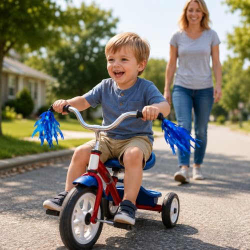Blue Flame Bicycle Streamers 4 Pack - Kids Bike Handlebar Decorations