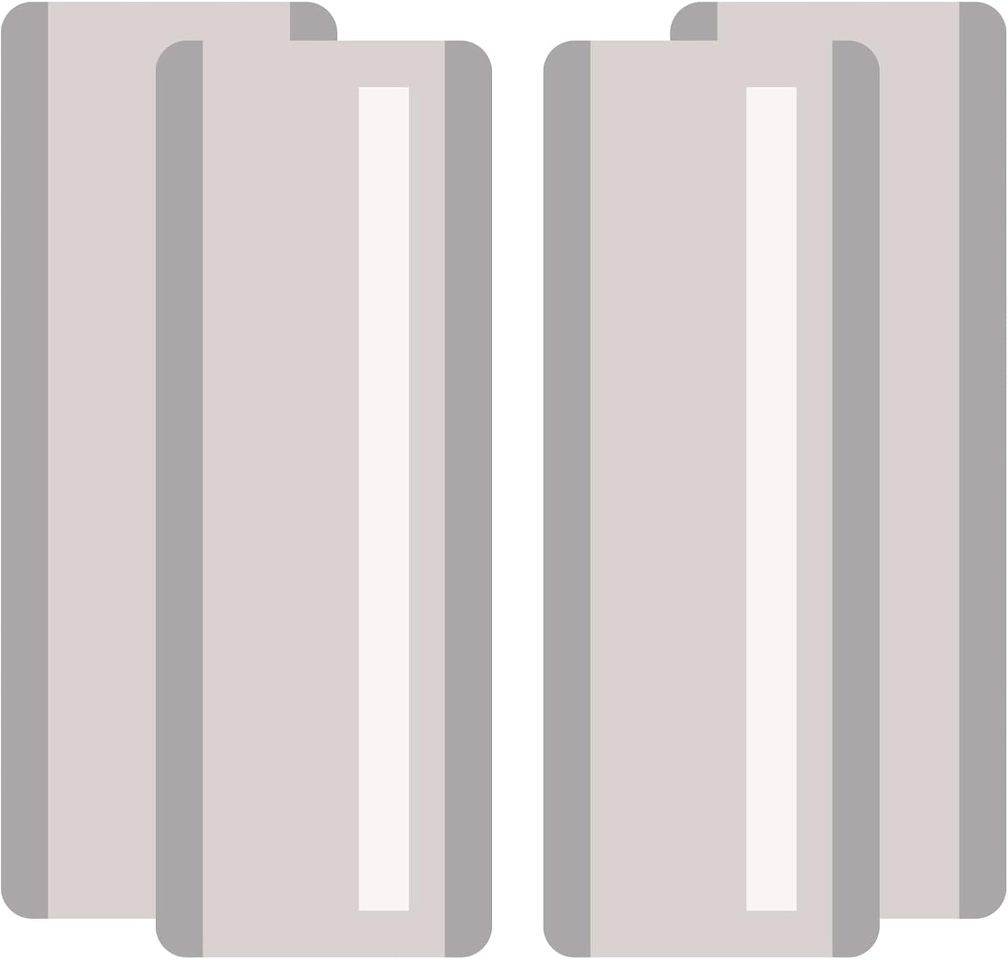 PATIKIL Guided Reading Strips, 4 Pieces Tracking Highlight Colored Overlay Strips Bookmark Dyslexia Reading Teaching Tools for Children Classroom Teacher, Grey