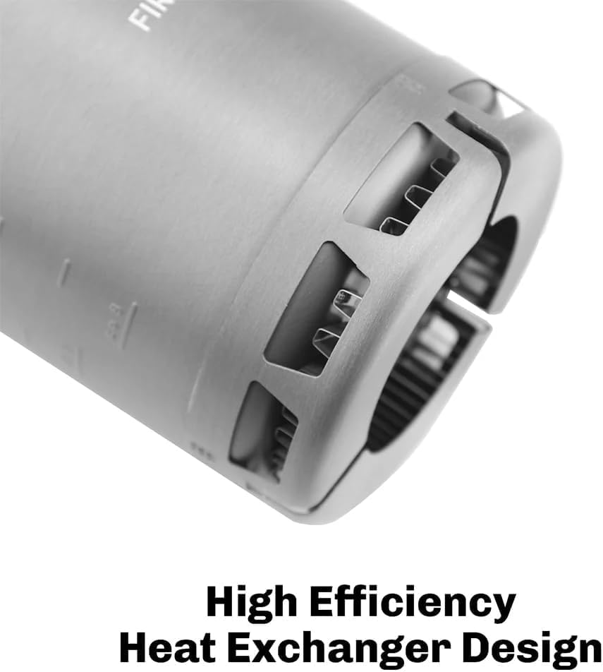 Fire-Maple 600ml G3 Petrel Ultralight Camping Pot Lightweight Outdoor High Efficiency Foldable Heat Exchanger Pot Portable for Hiking Travel (162g)