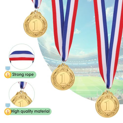 First Place Winner Medals - 12 Pieces 2 Inch Olympic Themed Award Medals