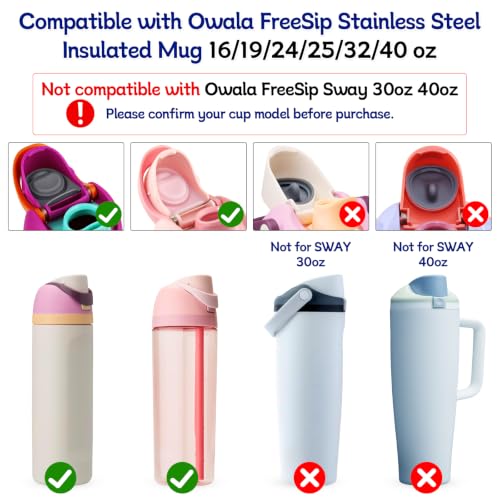 3 Grey Replacement Stopper and O Ring Set for Owala Water Bottles - Compatible with 16/19/24/32/40oz