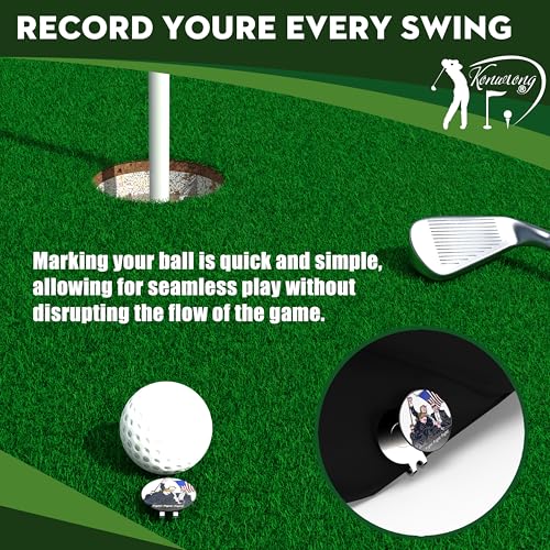 Funny Golf Ball Marker Magnetic Hat Clip - Trump Fight Variation