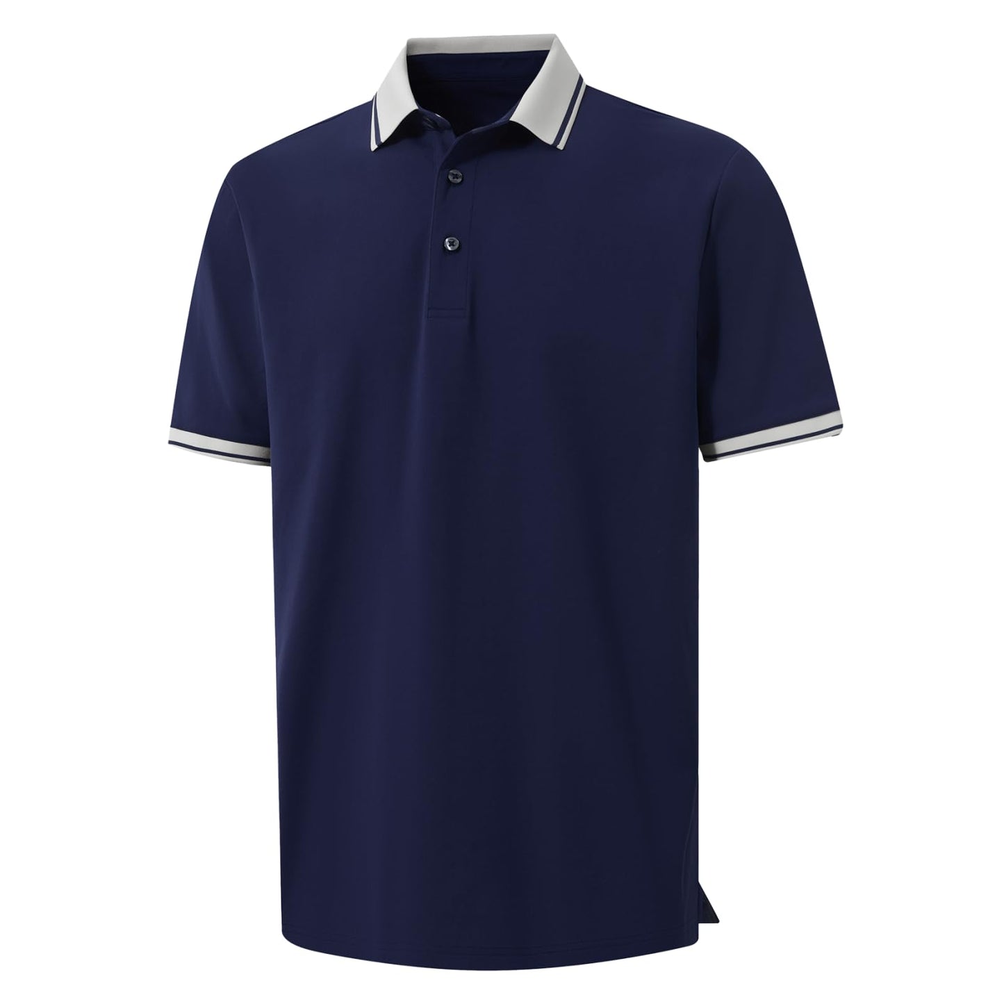 M MAELREG Polo Shirts for Men Dry Fit Moisture Wicking Solid Performance Casual Sport Mens Golf Shirts Short Sleeve Navy