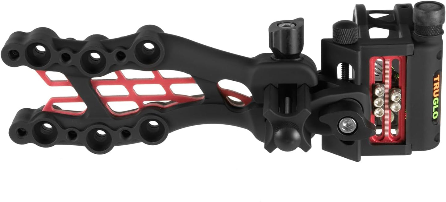 Ultra Lightweight 5-Pin Hunting Bow Sight - TRUGLO Carbon Hybrid Micro-Adjustable