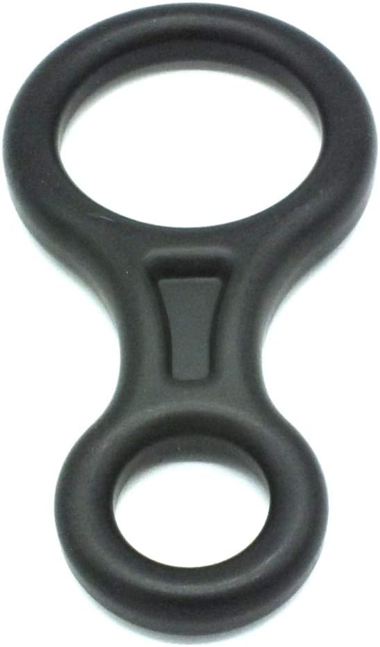 35 kN Fall Rescue Figure 8 Aluminum Descender Rigging Plate Heavy Duty Belay Device (Silver)