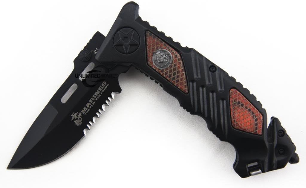 Marines Iron Mike Folding Knife (5.25-Inch Closed)