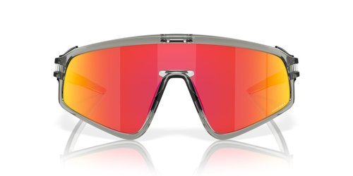 Oakley OO9404 Latch Panel Rectangular Sunglasses, Grey Ink/Prizm Ruby, 35 mm
