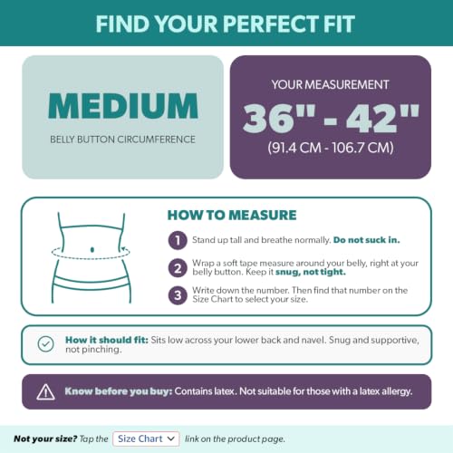 Lumbar Back Support Belt for Men & Women - Adjustable Breathable Mesh Brace - Medium Black