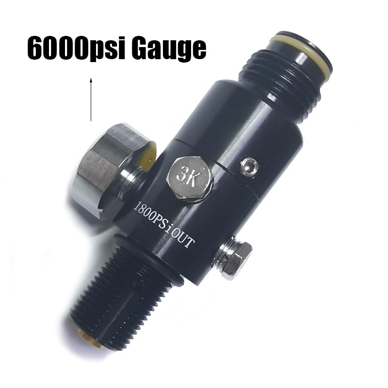 Aopkeo CO2 Compressed Air Tank Regulator Valve 5/8"-18UNF or M18*1.5 Input 4500psi for Paintball Airsoft PCP (1800psi Ouput, 5/8"-18UNF)
