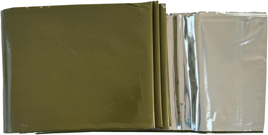 Rescue Essentials Hypothermia Wrap Blanket, Oversized 60" x 96", Mylar/Lightweight Polyethylene Fabric (Orange)