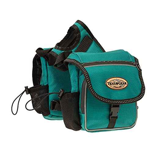 Weaver Leather Trail Gear Pommel Bags, Teal, 15501-49