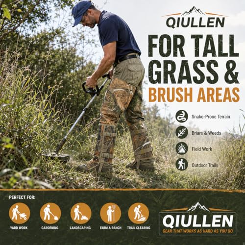 Lightweight Snake Bite Protection Gaiters for Hunting Hiking Work - 3-Layer Nylon
