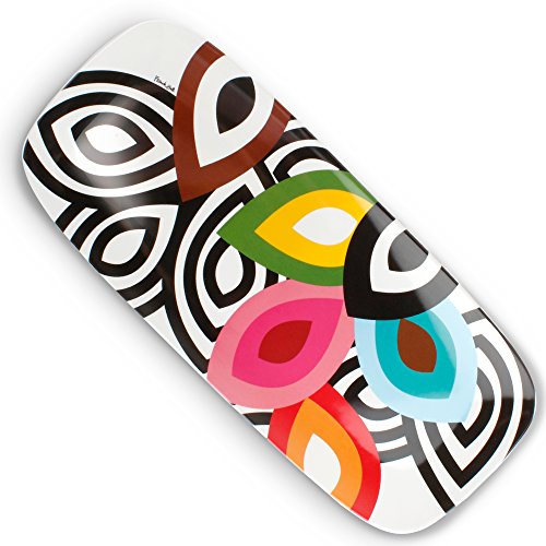 French Bull Rectangular Melamine Platter - Foli Design, 19 Inch, Shatterproof & Dishwasher Safe