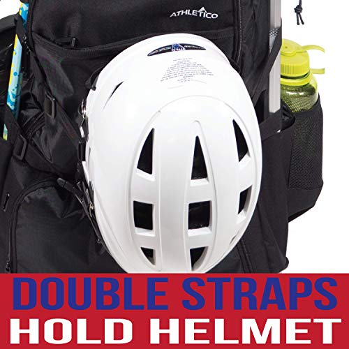 Athletico Lacrosse Bag - Extra Large Backpack for Field Hockey Equipment - Black