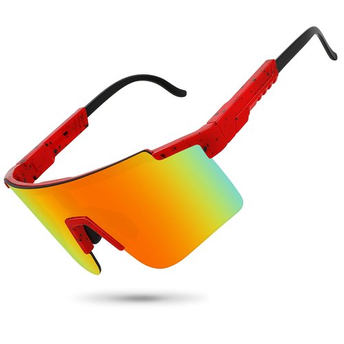 MALIDAK Sports Sunglasses for Mens Women Youth Baseball Sunglasses UV400 Protection Men Cycling Glasses Ideal for Surfing, Running, Climbing, Fishing