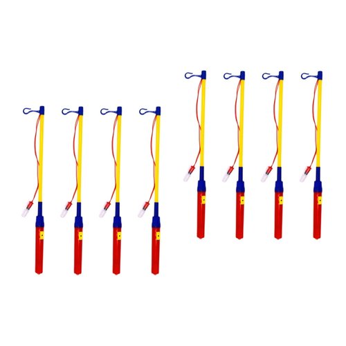 DOITOOL Lantern Holder LED Lantern Sticks Plastic Electronic Laternenstab Holder for Kids, 8pcs, 39CM, Without Battery
