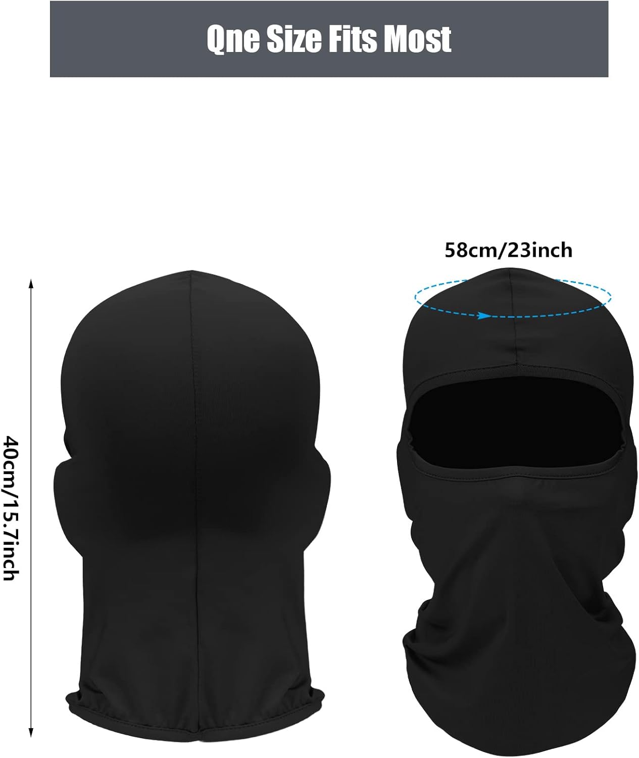 6 Pcs UV Protection Ski Mask Balaclava | Summer Full Face Cover for Men & Women