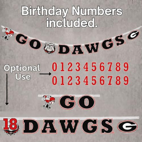 Georgia Bulldogs Banner 8 Ft Game Day Tailgate Decor - School Spirit Celebration