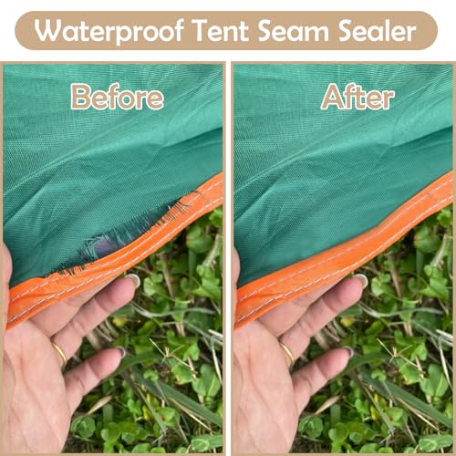 120ml Tent Seam Sealer, Repair Damaged/Seam Sealer Tent Fabric, Restore The Waterproof Barrier, for Camping/Hiking/Outdoor Gear - Clear