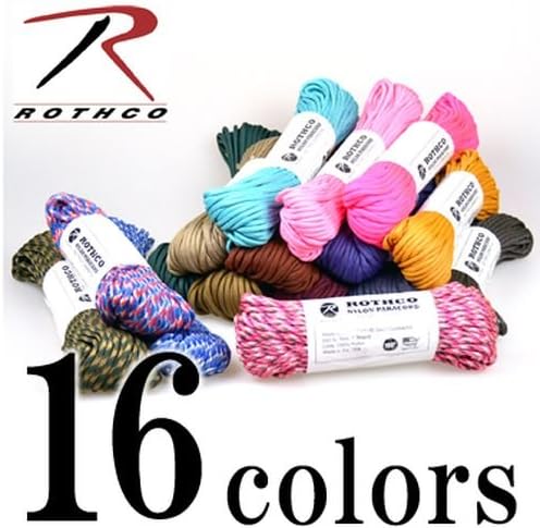 Rothco 550 LB Nylon Paracord, 100', Pink Camo
