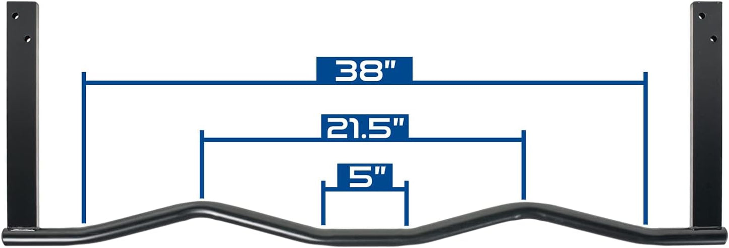 Ultimate Body Press Ergonomic Joist Mount Pull Up Bar for Home Gym Fitness