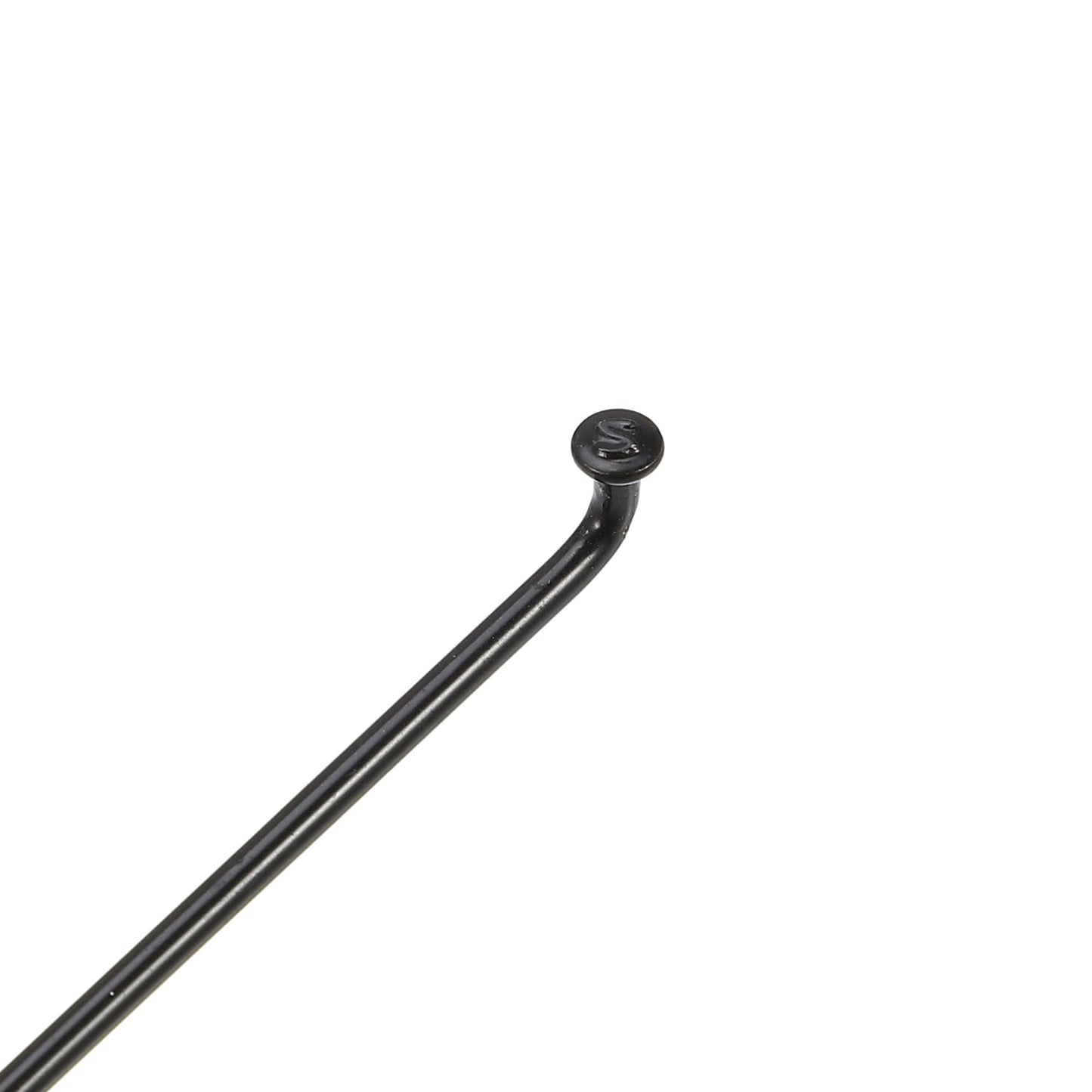 X AUTOHAUX 12 Pcs 14G J Bend 293mm x 2mm Bike Bicycle Spokes with Nipples Steel Black
