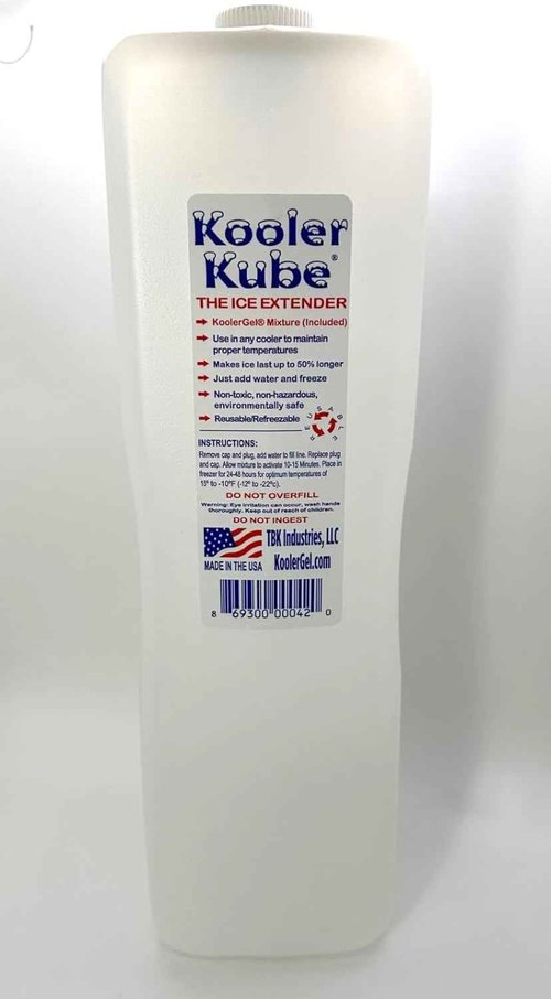 Ice Extender for Kooler Kube - White, 3.5x3.5x12.25