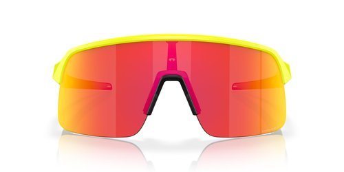 Oakley Men's OO9463 Sutro Lite Rectangular Sunglasses, Inner Spark Matte Tennis Ball Yellow/Prizm Ruby, 39 mm