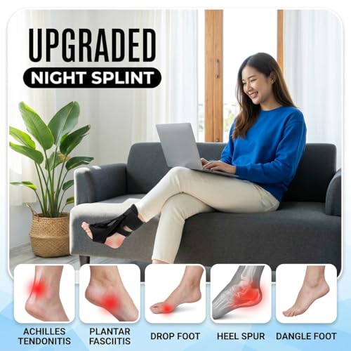 Adjustable Night Foot Support Brace for Heel Pain & Achilles Tendon Relief