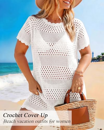 Women’s Crochet Swimsuit Coverup - Beach & Poolwear