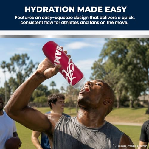 Party Animal NCAA 32 oz Squeeze Water Bottle - Oklahoma Sooners
