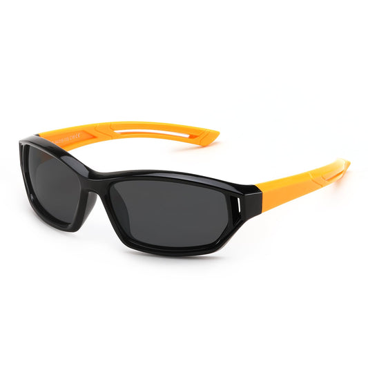Karsaer Vision Polarized Kids Sunglasses UV400 Protection Flexible TPEE Rubber Frame Baseball Shades for Boys Girls Ages 3-12