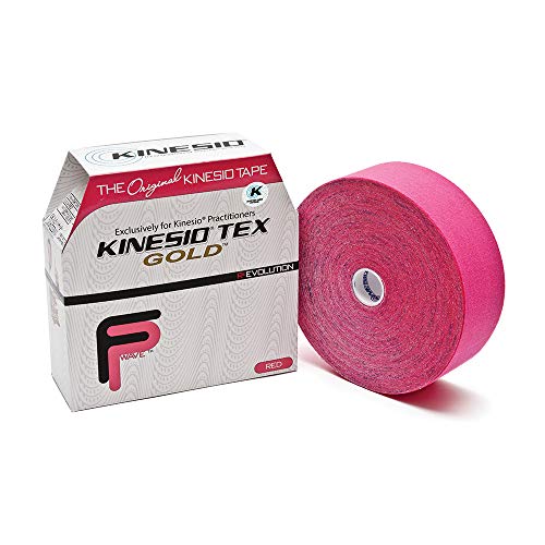 Kinesio Taping - Elastic Therapeutic Athletic Tape Tex Gold FP - Bulk Roll - Red ? 2 in. x 103 ft