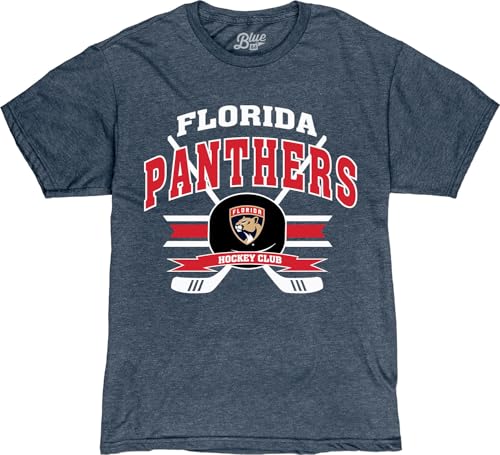 NHL Unisex Hockey Puck T-Shirt - Florida Panthers Small Team Color Variation
