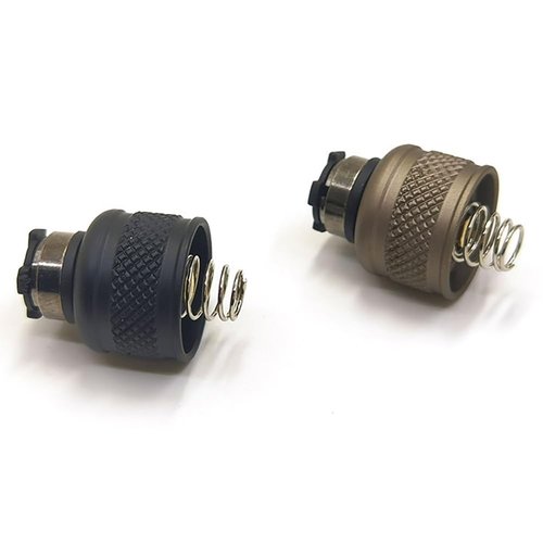 Tactical Flashlight Tail Cap for PLHv2 OKW M300 M600 Hunting Light Tail Cap (Black)