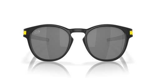 Oakley Men's OO9265 Latch Oval Sunglasses, Matte Black Ink/Prizm Black, 53 mm