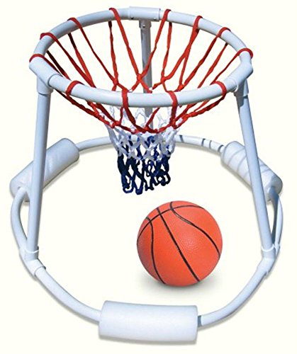Floating Basketball Game for Pool - Super Hoops with Real Feel Net & Foam Float - Kids & Adults Summer Water Toy (Resin Tube, Variation of THIS listing)