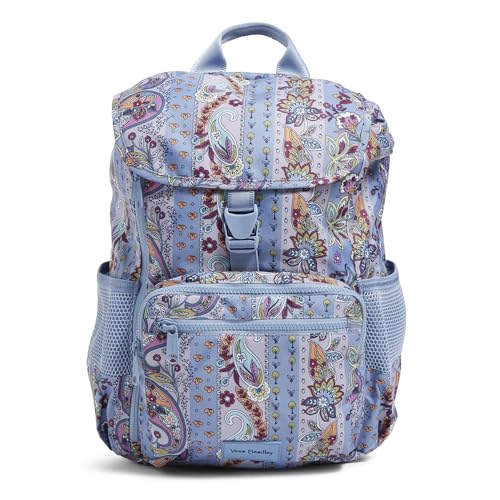 Vera Bradley Recycled Lighten Up Reactive Daytripper Backpack, Provence Paisley Stripes