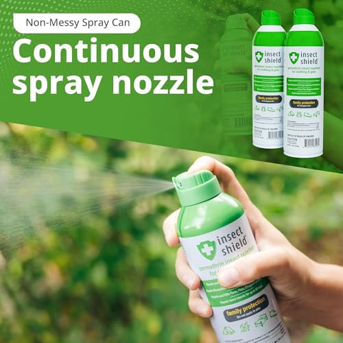 Insect Shield Permethrin Spray for Clothing & Gear - 18 Oz Pack of 2