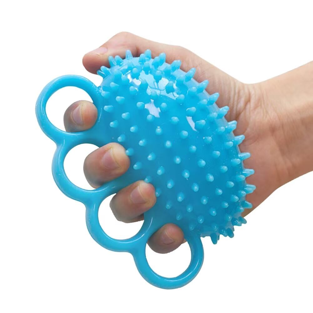 Hand Grip Strengthener Finger Exercisers Trainer Squeeze Stress Ball for Relieve Wrist Pain, Carpal Tunnel, Hand Physical Therapy, Stress Relief, Elderly Stroke Recovery, Arthritis, Anxiety