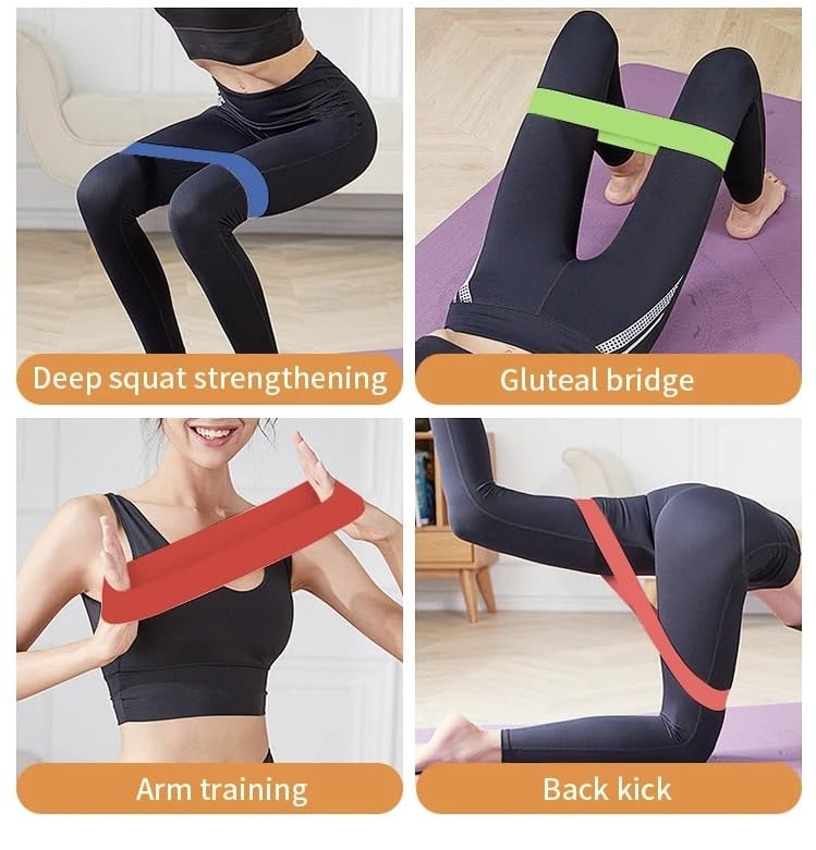 Generic EnduraBand Resistance Workout Bands for Exercise, Set of 5 with Portable Bag