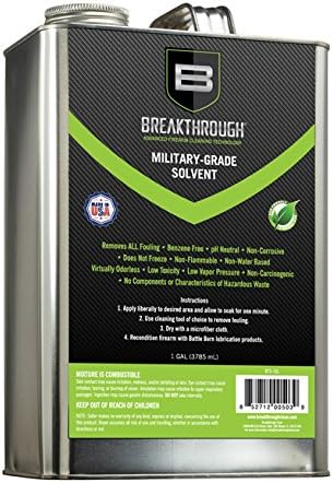 Breakthrough Clean Technologies Military-Grade Handgun and Rifle Cleaning Solvent, Grease Remover - 6oz/2oz/15ml/32oz Spray Bottle