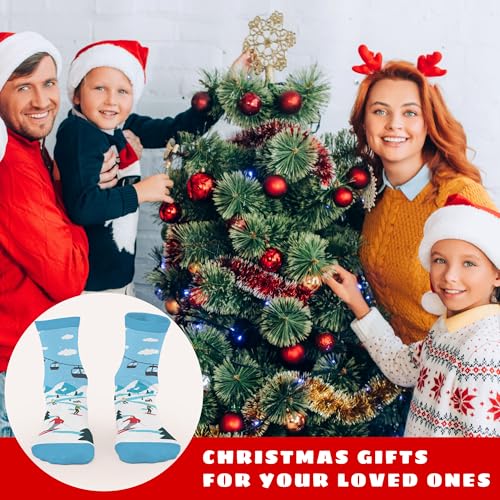 FOURSTUFF Ski, Cycling, Basketball, Golf, Pickleball, Softball, Volleyball, Wrestling, Soccer - Sports Socks for Women Men