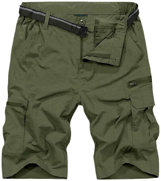 Toomett Men's Hiking Cargo Shorts Quick Dry Outdoor Travel Shorts for Men Fishing Camping Casual with Multi Pocket(6222,Army Green,36)