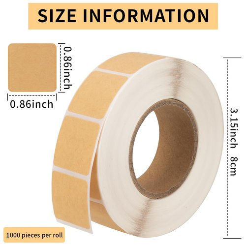 Target Pasters 3000 Pieces, 7/8" Square Target Pasters, Self Adhesive Target Stickers and Pasters for Shooting Practice Perfect for USPSA, IPSC, IDPA, Other Shooting Sports (3000)
