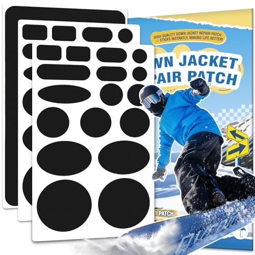 Black 9.8" x 5.9" Nylon Down Jacket Repair Patch Kit Self-Adhesive Waterproof