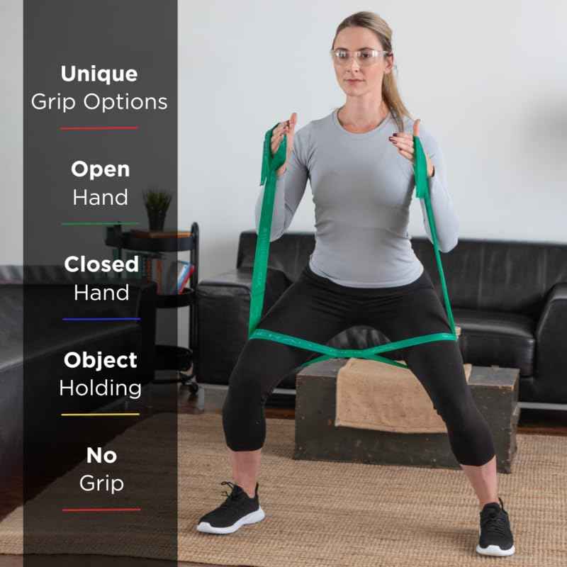 THERABAND CLX Heavy Resistance Band with Loops - 5ft Fitness Band for Full Body Workouts, Portable Home Gym Equipment, Ideal Gift for Athletes