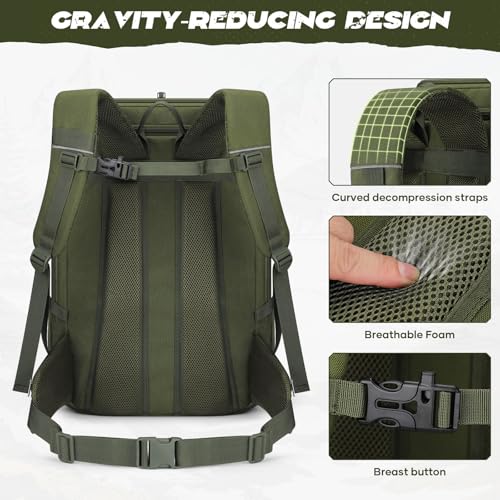 Maelstrom 40L Tactical Backpack Military Bag Water Resistant C.army Green